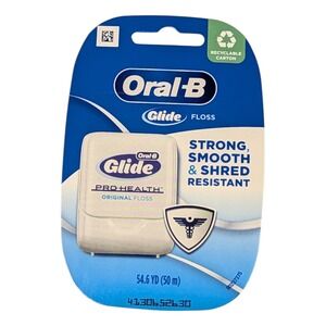 Oral-B Glide Pro-Health Original Dental Floss 54.6 YD 50m OLD‎ VERSION White